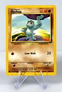 Vintage 1999 Pokemon TCG Machop 52/102 Base Set Common Card - Picture 1 of 8