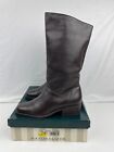 Naturalizer Cuff Women's 9 Narrow Coffee Brown Leather Riding Boots 795N61