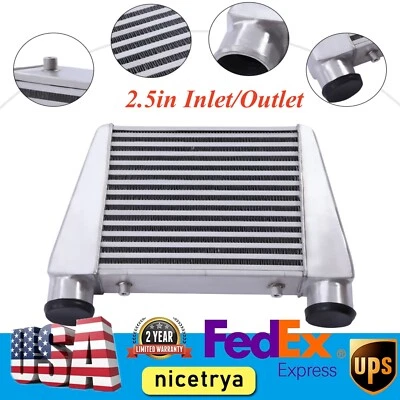 Intercooler Universal Turbo Montagem Frontal 2.5" Entrada/Saída Mesmo Um Lado Alumínio - Imagem 1 de 4