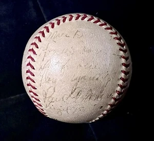 1940 Pittsburgh Pirates Signed (25) Baseball. Honus Wagner, Frisch, Waner. JSA - Picture 1 of 7