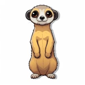 Autoaufkleber Sticker Erdmännchen Aufkleber - Picture 1 of 1