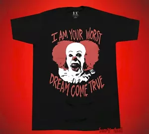 Neu IT I am Your Worst Dream Come True Stephen King Herren Vintage T-Shirt - Bild 1 von 2