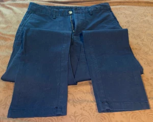 OLD NAVY PANTS 30 X 32 2 FRONT POCKETS/2 BACK NAVY BLUE PRE-OWNED - Picture 1 of 8