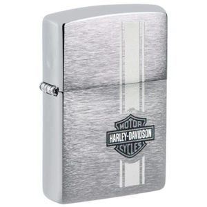 Zippo Harley Davidson Brushed Chrome Windproof Flame Refillable Flip Top Lighter - Picture 1 of 4