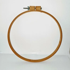 Vintage Plastic Embroidery Hoop 14” Cross Stitch Needlepoint Embroidery - Picture 1 of 3