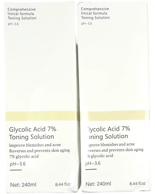 Glycolic Acid 7% Toning Solution - 8.44 Fl Oz - EX 01/28 - LOT of 2 - Image 1 of 4