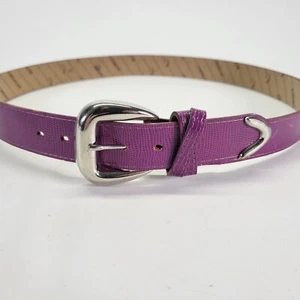 Jordache Lizard Print Belt 36 Purple Vtg 1980s - Picture 1 of 14