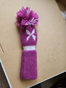 Pink Pom Pom Top Golf Club Wood Cover X Golf Club Cover - Picture 1 of 4