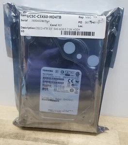 CISCO UCSC-C3X60-HD4TB CISCO 4TB 3.5 SAS 6GB/S 7.2K HDDY (NOS) - Bild 1 von 3