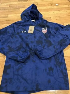 Nike USA USMNT Men's Full-Zip Graphic Jacket Training Sz S DN1084 Soccer Blue - Picture 1 of 9