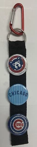 Chicago Cubs Schlüsselanhänger mit Sammlerstück austauschbaren Druckknöpfen 1,25" MLB - Bild 1 von 6