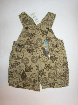 Macacão bermuda infantil masculina tamanho 3-6 meses peixe babador peça única novo com etiquetas - Imagem 1 de 3