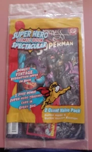 Super Hero Comic Book Sealed (1) 2 Count Value Pack! Superman Showing On Front! - Picture 1 of 6