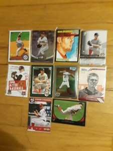 STEPHEN STRASBURG MLB 2010 Rookie Cards 10 Total Washington Nationals