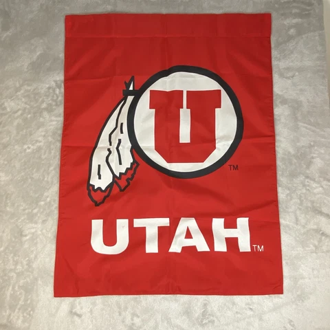 Utah university House garden flag 30x39 No Hardware Cover