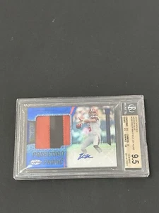 2018 Baker Mayfield Mirror Blue Auto Jersey #38/50 BGS 9.5 With 10 Auto - Picture 1 of 8