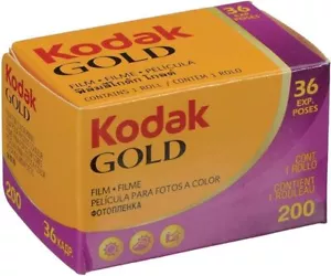 Kodak Gold 200 Color 35mm Film (36 Exposures )Capture Timeless Moments! - Picture 1 of 2