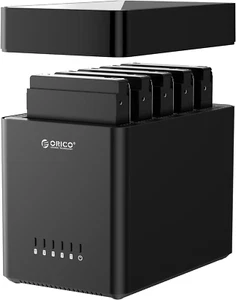 ORICO 5 Bay Hard Drive Enclosure Type-C to SATA 3.5Inch Enclosure Magnetic Tool- - Picture 1 of 7