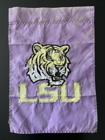 Vintage LSU Tigers Team Flag Banner Cover