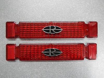 1964 Buick Riviera задние фонари линзы пара (2) с эмблемами задний фонарь 64 новый - Изображение 1 из 4