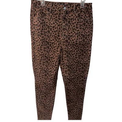 American Eagle Curvy Super High-Rise Jegging Size 14 Leopard Print Stretch New - Image 1 of 4