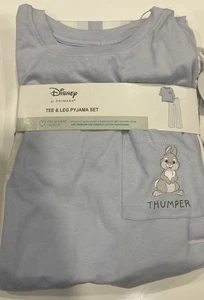 Pigiama Primark Disney Thumper accogliente pigiama da notte maglietta e gambe set taglia S 6-8 - Foto 1 di 8