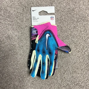 Guantes de fútbol americano Nike NFL Vapor Jet 7.0 juveniles grandes negros/azules relámpagos - Imagen 1 de 6
