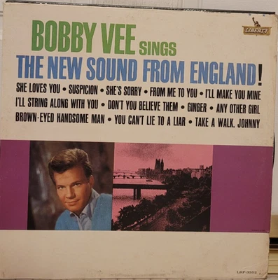 Bobby Vee - The New Sound from England!  LP  Liberty Records LRP-3352  VERY NICE - Image 1 of 3