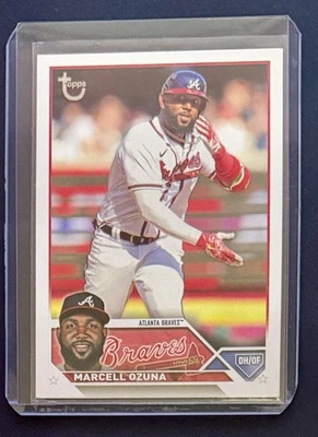 2023 Topps Serie 1 - Marcell Ozuna #125 Stock Vintage/99 Foto 1 de 2