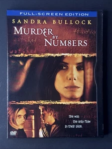 Murder by Numbers DVD (2002) Full-Screen Edition Sandra Bullock Thriller - Picture 1 of 5
