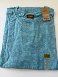 Foundry Supply Men’s Tshirt XXL Panama Blue Snow Heather NWT - Picture 1 of 6