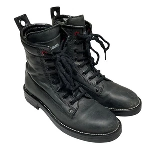 Diesel D-Throuper DBB Black Leather Boots Size: EU 37 / US 7 Women's - Picture 1 of 8