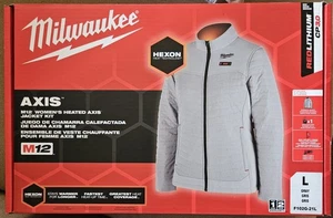 Milwaukee M12 Womens Heated Axis Jacket Kit Gray, Large F102G-21L New Sealed - Picture 1 of 13