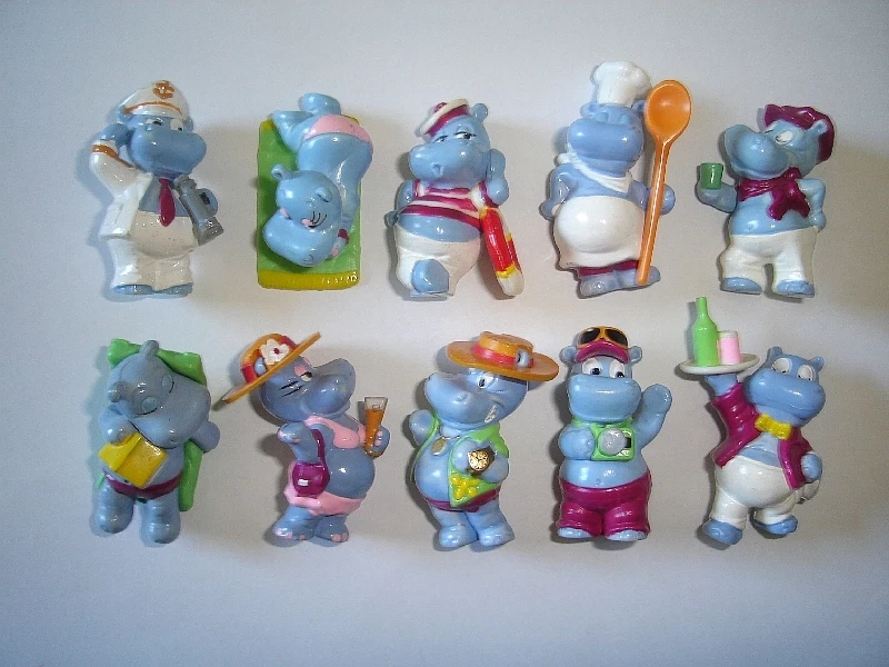 KINDER SURPRISE SET - HAPPY HIPPOS CRUISE 1992 - FIGURES COLLECTIBLES FIGURINES - Image 1 of 1