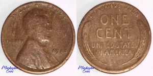 1928 Lincoln Wheat Cent - Improper Alloy Mix Wood Grain Woody -Rare Error Coin - Picture 1 of 4
