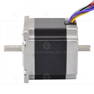 Motor paso a paso STEPPERONLINE Nema23 doble eje uni/bipolar 1.26Nm 57x56mm 8 hilos - Imagen 1 de 5