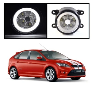 FORD FOCUS LV HIGH POWER HALO RING DAYTIME FULL LED FOG LIGHTS 2009-2011 - Bild 1 von 8