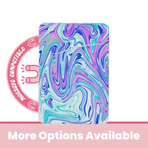 abbyrose Water Marble MagSafe Porte Carte Poche pour iPhone 12 13 14 15 16 Pro - Photo 1 sur 49