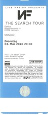 NF / THE SEARCH TOUR / HAMBURG / 03.03.2020 / STEHPLATZ / SOFORTVERSAND
