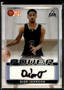2021-22 Leaf Pro Set Power Silver #BA-DJ1 Dior Johnson RC 3/10  BK01R01F - Picture 1 of 2