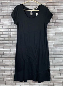 NWT Soft Surroundings Fun Knit Black Dress Size Medium MSRP $98.95 - Picture 1 of 5