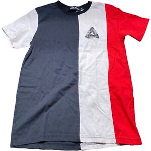 Palace Vertical Tri Stripe T-Shirt Men’s XL 19x27 Red-Blue-White CB3
