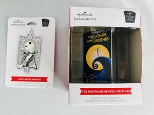 Hallmark The Nightmare Before Christmas Retro Video VHS Case & Metal Ornament - Picture 1 of 4