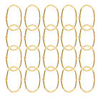  20 Pcs Offener Duschvorhanghaken Goldene Vorhangringe Metall Halsband
