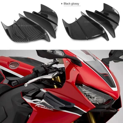 ABS Wing Spoilers Kit For HONDA CBR1000RR CBR600RR CBR650R CBR650F CBR500R - Image 1 of 4