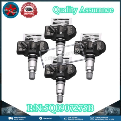 4X 5Q0907275B TPMS Tire Pressure Sensor For VW Volkswagen Touareg 2015-17 433MHz - Image 1 of 4