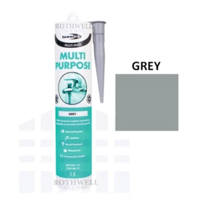 GRAU Allzweck Silikon Dichtmittel Multi Mate Küche Bad Anti-Schimmel - Bild 1 von 1