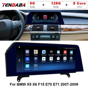 8G+128GB For BMW X6 E71 2007-2009 Android Car GPS 12.3'' Blade Screen Wifi Radio - Picture 1 of 12