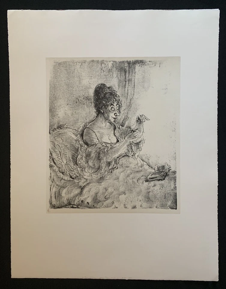 A. Paul Weber, ohne Titel, 4.7.1970 , Lithographie, 1997, aus dem Nachlass - Bild 1 von 1