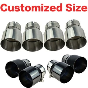 Customized Size 4 Pcs Car Muffler Exhaust Tips For BMW M2 F87 M3 F80 M4 F82 - Picture 1 of 14